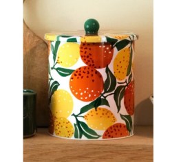 OL2964 Oranges and Lemons Biscuit Barrel